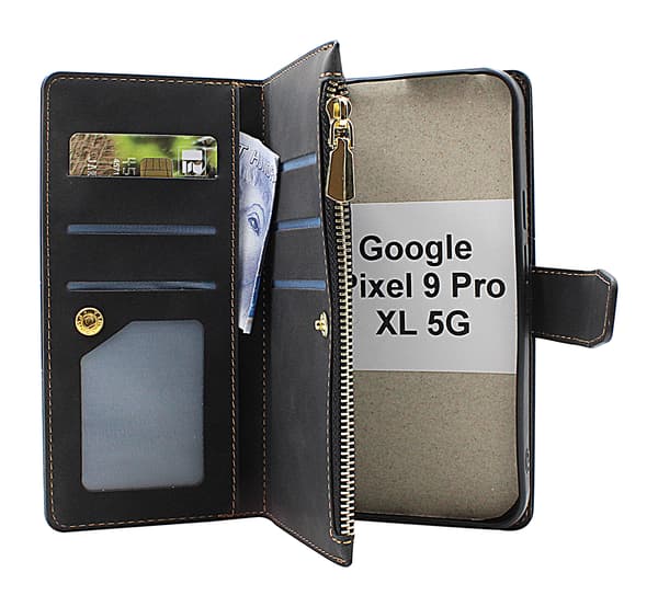 XL Google Pixel 9 Pro XL 5G Lyx Plånboksfodral Brun