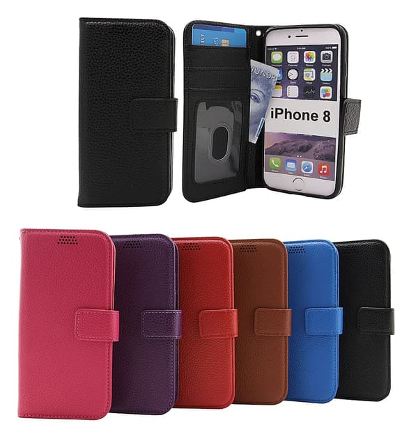 New Standcase Wallet iPhone 8 Röd G765