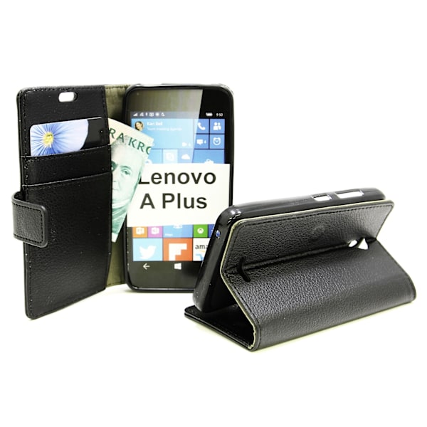 Standcase Wallet Lenovo A Plus (A1010a20) Svart