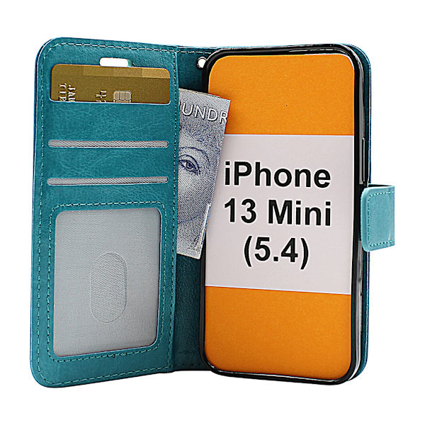 Crazy Horse Wallet iPhone 13 Mini (5.4) Svart