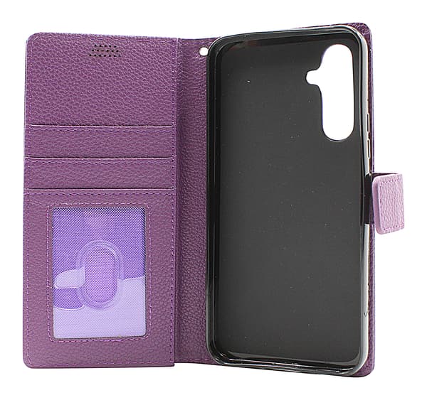 New Standcase Wallet Samsung Galaxy A54 5G Ljusblå