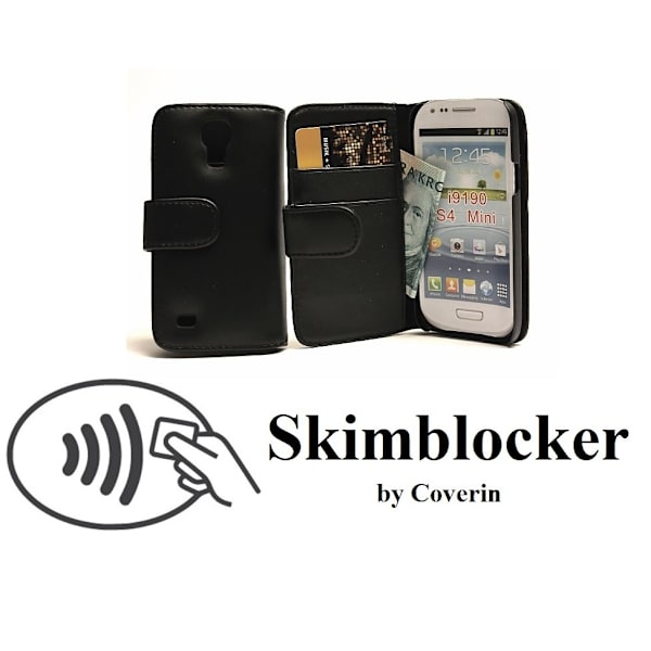 Skimblocker Plånboksfodral Samsung Galaxy S4 Mini