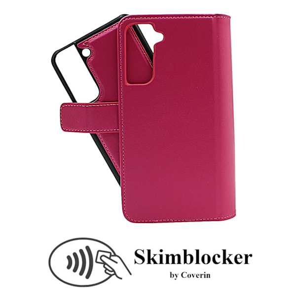 Skimblocker Magnet Fodral Samsung Galaxy S21 FE 5G Hotpink