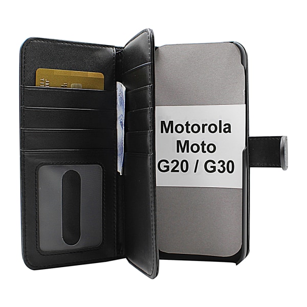 Skimblocker XL Magnet Fodral Motorola Moto G20 / Moto G30 Lila