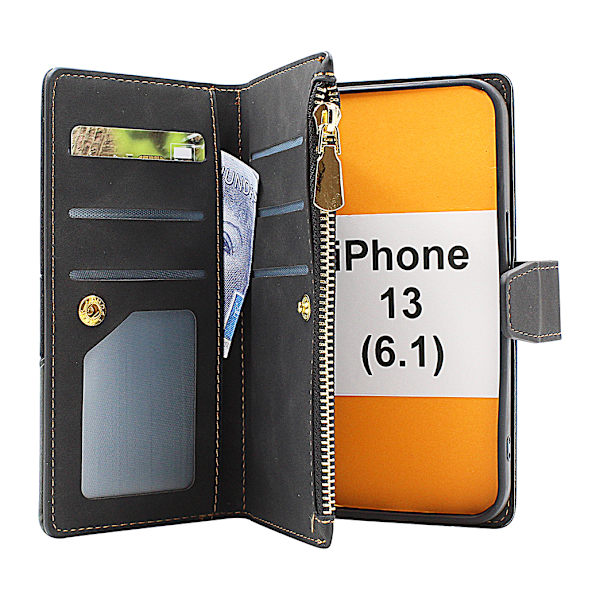 XL Standcase Lyxfodral iPhone 13 (6.1) Marinblå