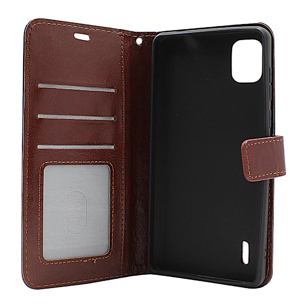 Crazy Horse Wallet Nokia C2 2nd Edition Brun