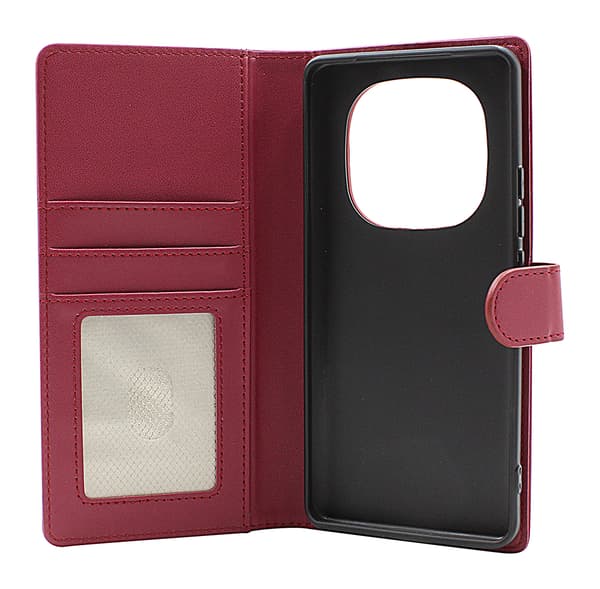 Skimblocker Xiaomi Redmi Note 14 Pro/14 Pro+ Plånboksfodral Glitter Pink