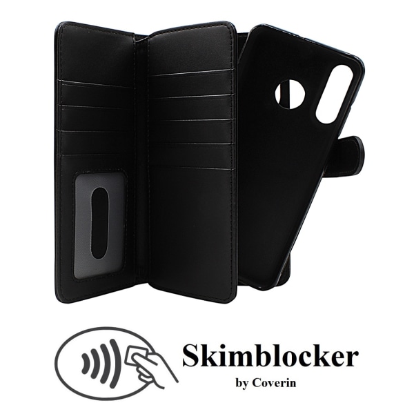Skimblocker XL Magnet Wallet Huawei P30 Lite (Svart)