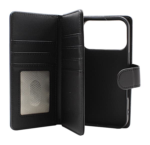Skimblocker iPhone 17 Pro XL Plånboksfodral Svart