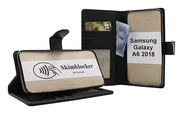Skimblocker Samsung Galaxy A6 2018 Plånboksfodral
