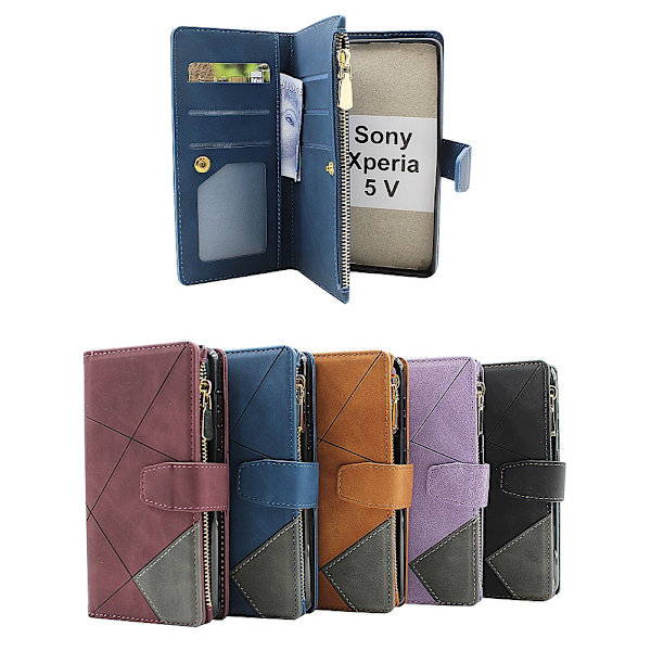 XL Standcase Lyxfodral Sony Xperia 5 V Svart