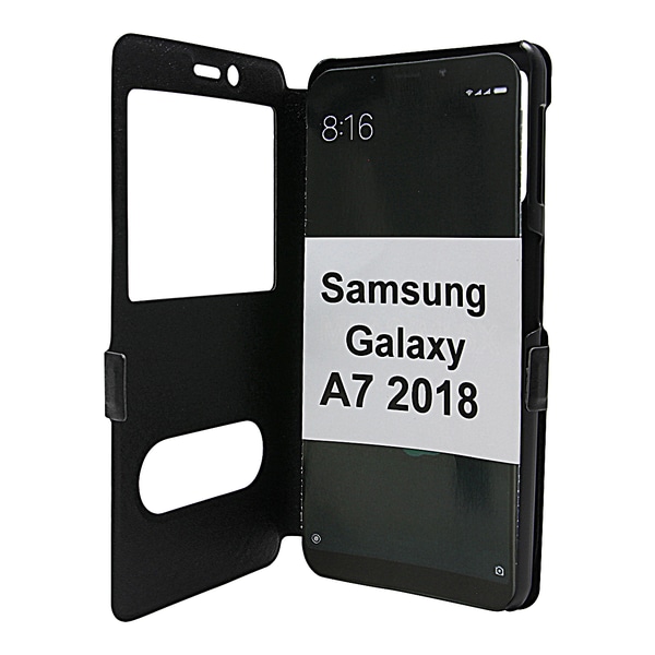 Flipcase Samsung Galaxy A7 2018 (A750FN/DS) Svart