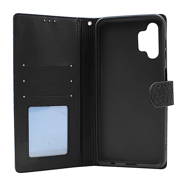 Flower Standcase Wallet Samsung Galaxy A04s (A047F/DS) Grå