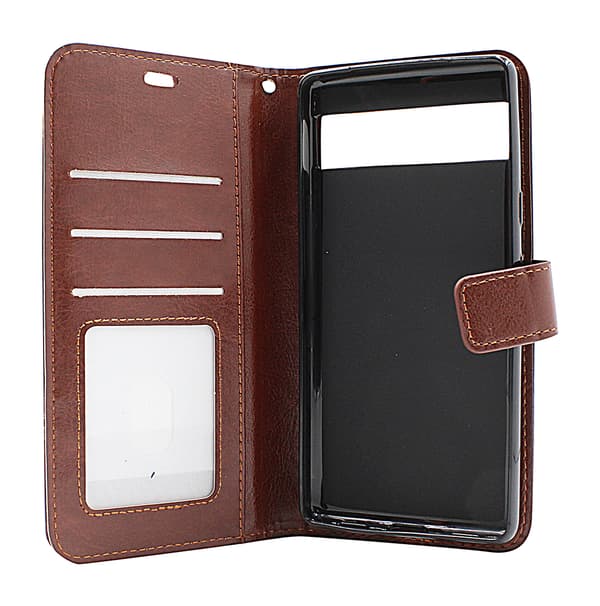 Crazy Horse Wallet Google Pixel 7a 5G Lila