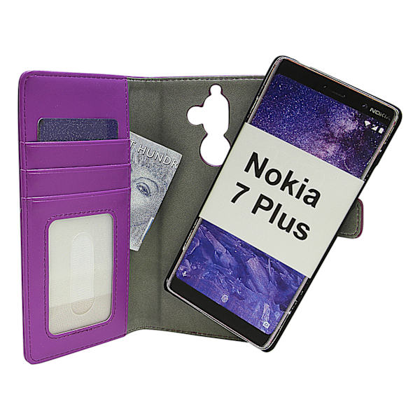 Magnet Wallet Nokia 7 Plus Lila