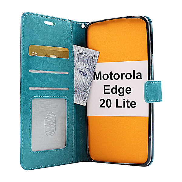 Crazy Horse Wallet Motorola Edge 20 Lite Röd