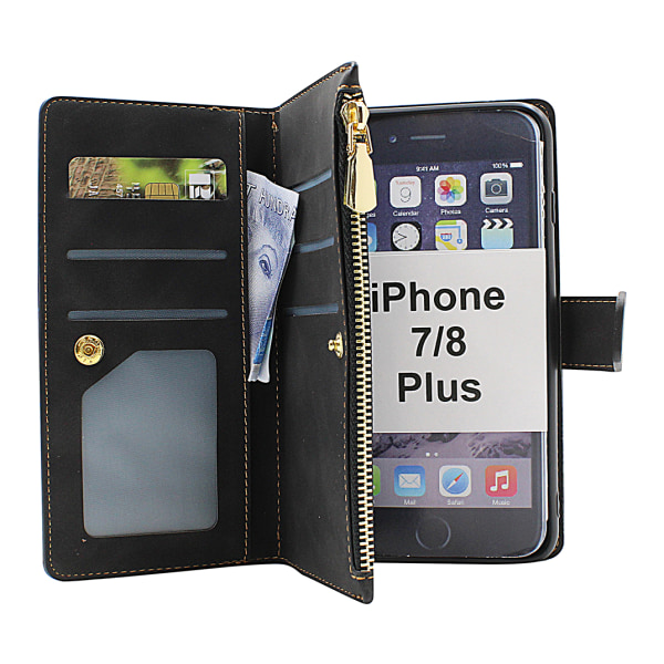 XL Standcase Lyxfodral iPhone 6 Plus / 7 Plus / 8 Plus Brun