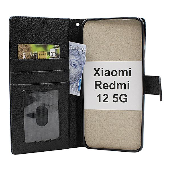 New Standcase Wallet Xiaomi Redmi 12 5G Ljusblå