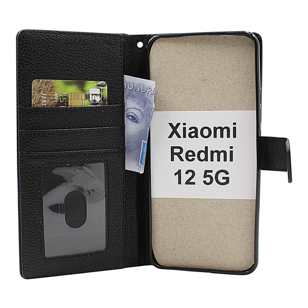 New Standcase Wallet Xiaomi Redmi 12 5G Röd