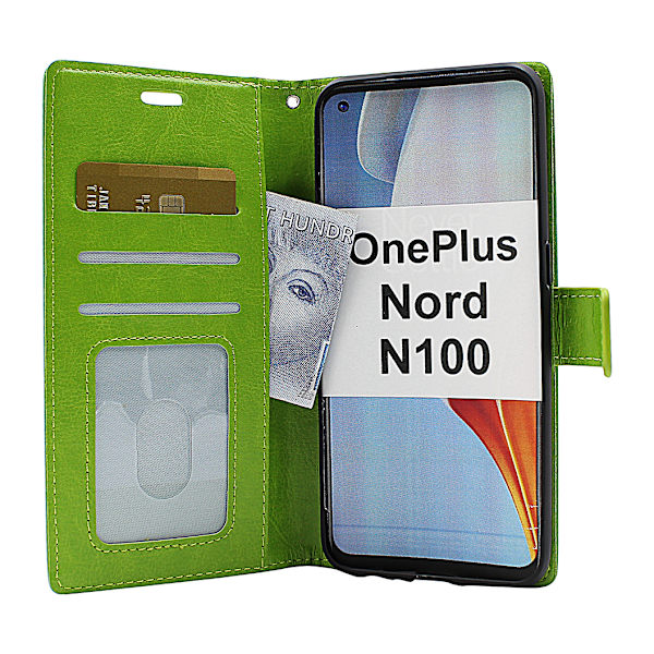 Crazy Horse Wallet OnePlus Nord N100 Svart