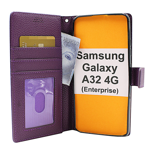 New Standcase Wallet Samsung Galaxy A32 4G (SM-A325F) Brun