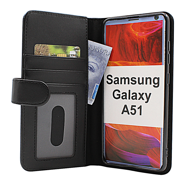 Skimblocker Plånboksfodral Samsung Galaxy A51 (A515F) Svart