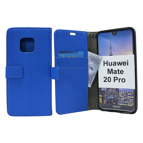 Standcase Wallet Huawei Mate 20 Pro Blå