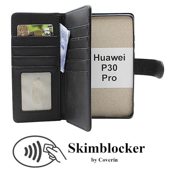Skimblocker XL Wallet Huawei P30 Pro XL Plånboksfodral