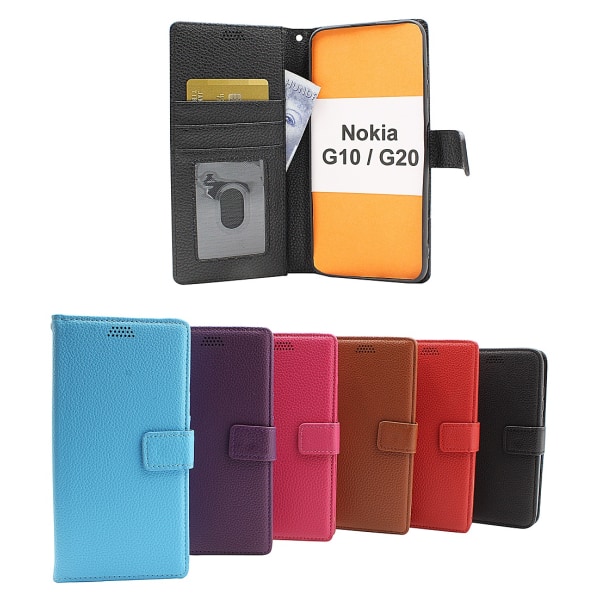 New Standcase Wallet Nokia G10 / G20 Brun