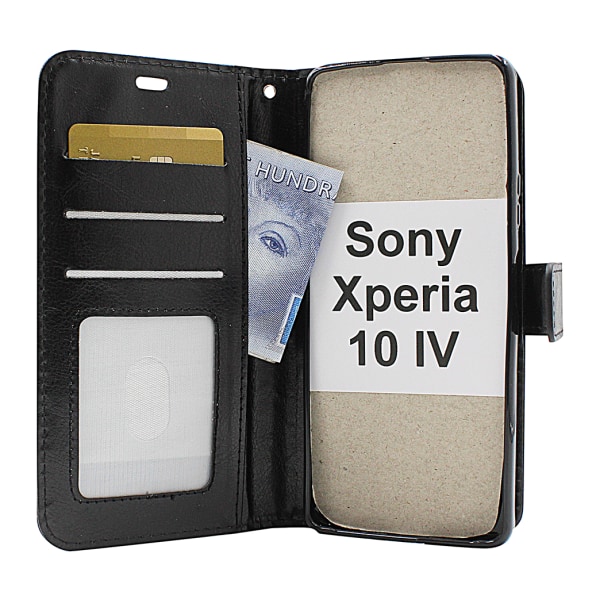 Crazy Horse Wallet Sony Xperia 10 IV 5G (XQ-CC54) Turkos