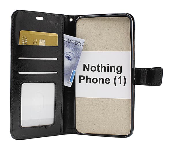 Crazy Horse Wallet Nothing Phone (1) Röd