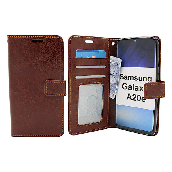 Crazy Horse Wallet Samsung Galaxy A20e (A202F/DS) Brun