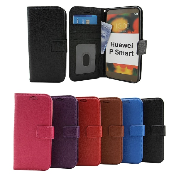 Standcase Wallet Huawei P Smart (FIG-LX1) Ljusblå