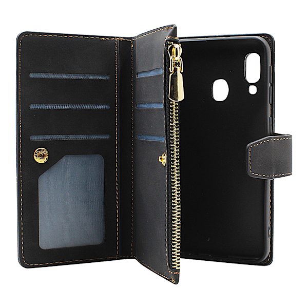 XL Standcase Lyxfodral Samsung Galaxy A20e (A202F/DS) Vinröd