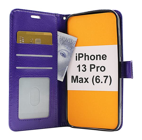Crazy Horse Wallet iPhone 13 Pro Max (6.7) Brun