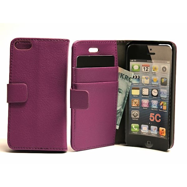 Standcase Plånboksfodral iPhone 5C Lila