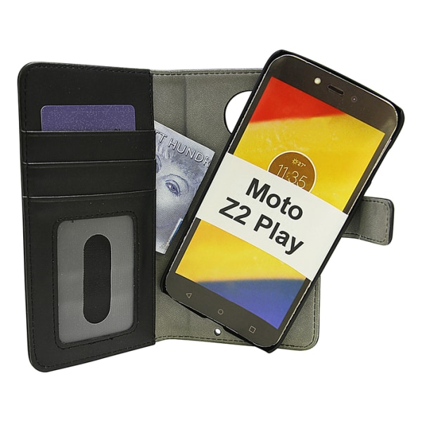 Magnet Wallet Moto Z2 Play Svart