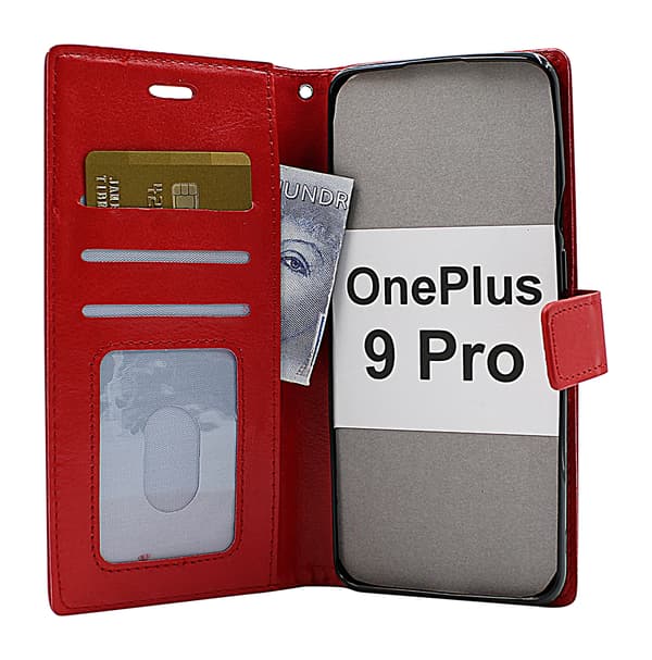 Crazy Horse Wallet OnePlus 9 Pro Svart
