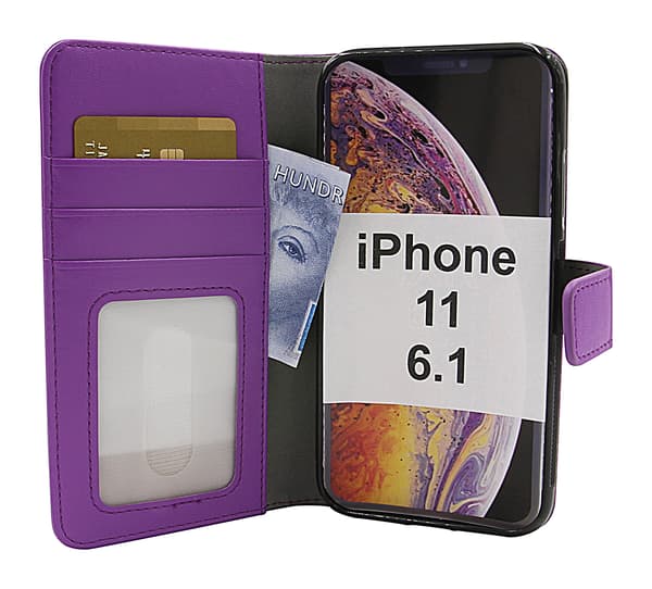 Skimblocker Magnet Wallet iPhone 11 (6.1) Lila