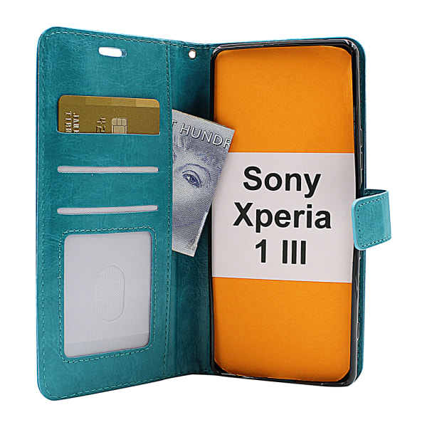 Crazy Horse Wallet Sony Xperia 1 III (XQ-BC52) Brun