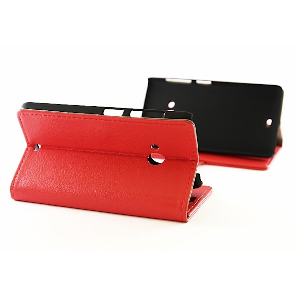 Standcase Wallet Microsoft Lumia 535 Röd