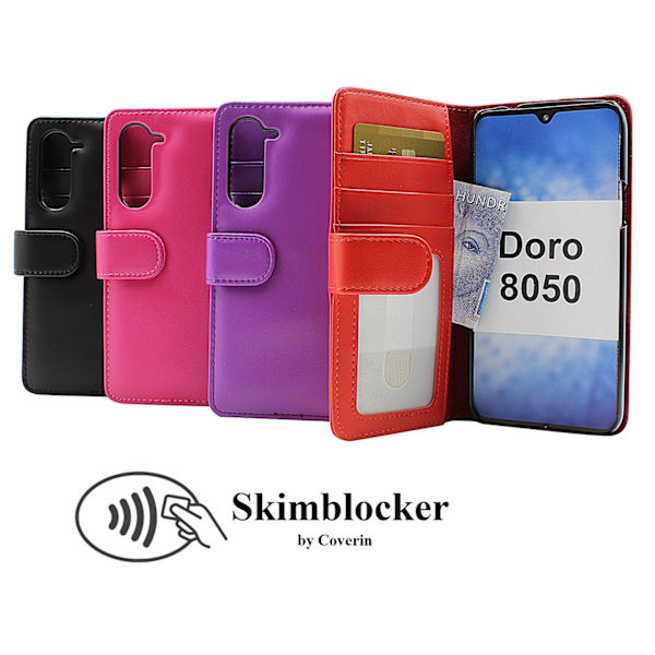 Skimblocker Plånboksfodral Doro 8050 Lila