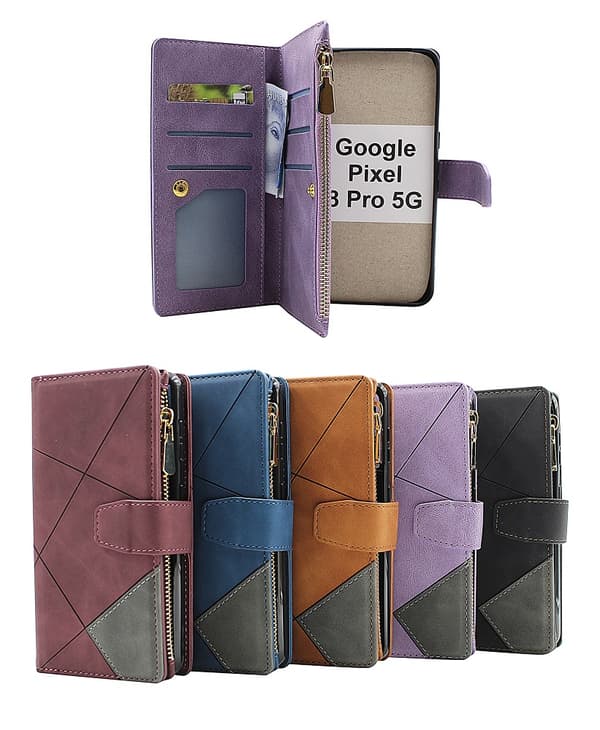 XL Standcase Lyxfodral Google Pixel 8 Pro 5G Marinblå