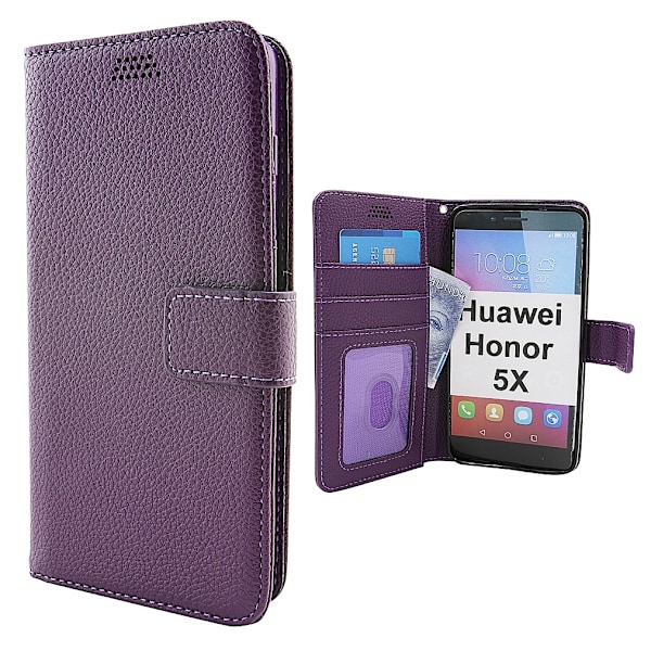 New Standcase Wallet Huawei Honor 5X Lila