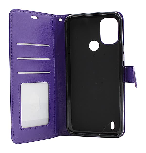Crazy Horse Wallet Nokia C21 Plus Brun
