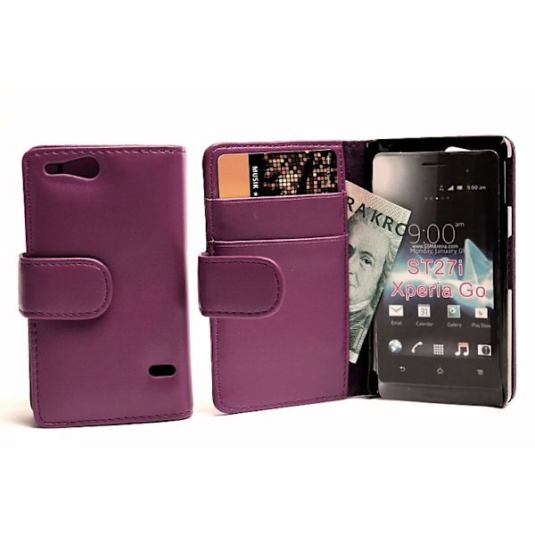 Plånboksfodral Sony Xperia Go ST27i Svart