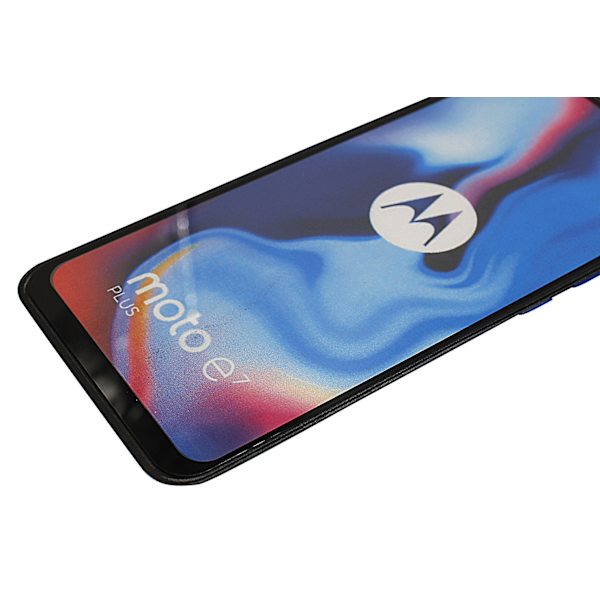 Full Frame Glas skydd Motorola Moto E7 Plus (Svart)