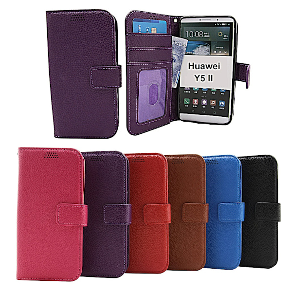 New Standcase Wallet Huawei Y5 II Blå