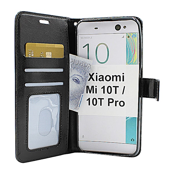 Crazy Horse Wallet Xiaomi Mi 10T / Mi 10T Pro (Svart) Grön
