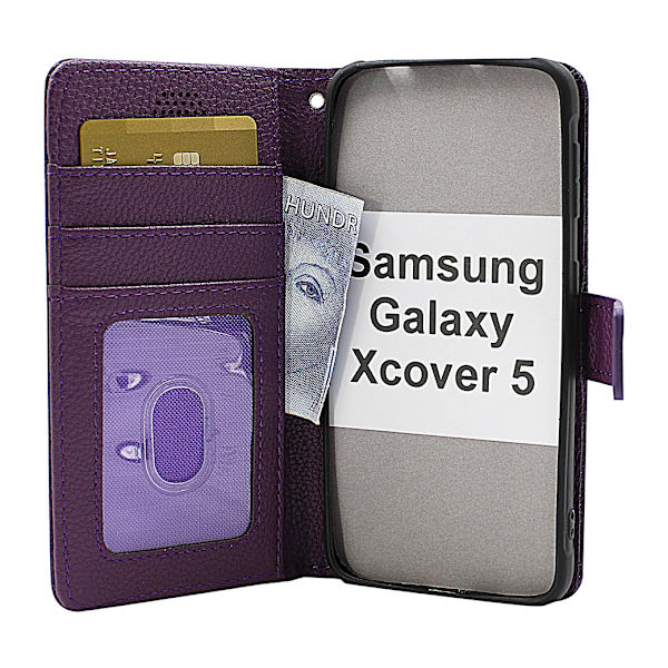 New Standcase Wallet Samsung Galaxy Xcover 5 (SM-G525F) Svart